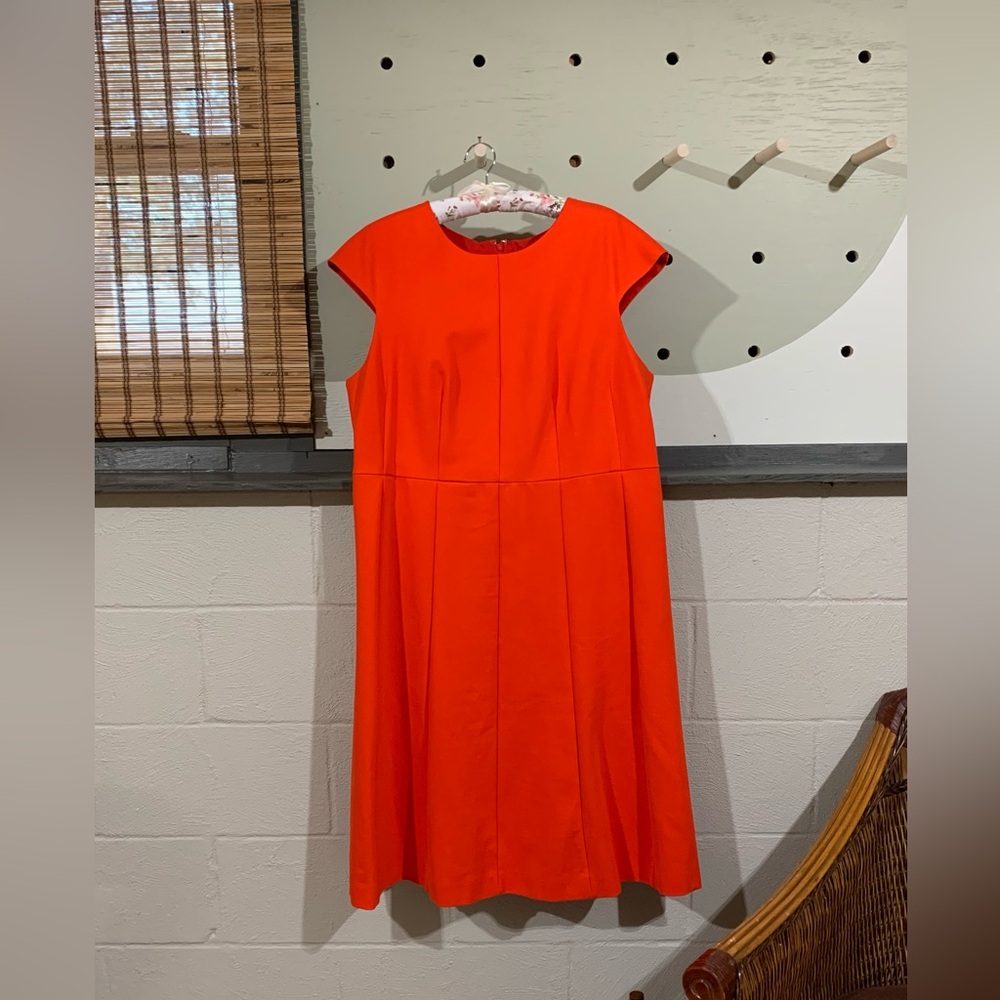 Red Cap Sleeve Dress J Crew